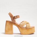 jp Sam Edelman 女性 スザンナ プラットフォーム ブロックヒール タンマルチ 4NFV0P566 履物 - Image 2