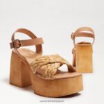 jp Sam Edelman 女性 スザンナ プラットフォーム ブロックヒール タンマルチ 4NFV0P566 履物 - Image 7