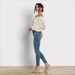 jp Sam Edelman 女性 スティービー・ルーチ長袖トップ クチナシ 4NFV0P1178 衣服 - Image 2