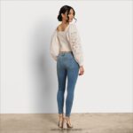 jp Sam Edelman 女性 スティービー・ルーチ長袖トップ クチナシ 4NFV0P1178 衣服 - Image 4