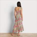 jp Sam Edelman 女性 スモックフローラルミディドレス ピンクマルチ 4NFV0P1078 衣服 - Image 4