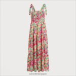 jp Sam Edelman 女性 スモックフローラルミディドレス ピンクマルチ 4NFV0P1078 衣服 - Image 5
