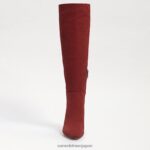 jp Sam Edelman 女性 スレマ ニーハイブーツ レンガスエード 4NFV0P883 履物 - Image 3
