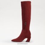 jp Sam Edelman 女性 スレマ ニーハイブーツ レンガスエード 4NFV0P883 履物 - Image 4