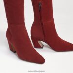 jp Sam Edelman 女性 スレマ ニーハイブーツ レンガスエード 4NFV0P883 履物 - Image 7