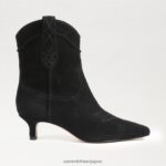 jp Sam Edelman 女性 タリンアンクルブーティ 黒いスエード 4NFV0P811 履物 - Image 2