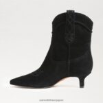 jp Sam Edelman 女性 タリンアンクルブーティ 黒いスエード 4NFV0P811 履物 - Image 4