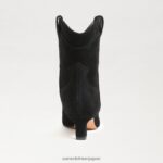 jp Sam Edelman 女性 タリンアンクルブーティ 黒いスエード 4NFV0P811 履物 - Image 5