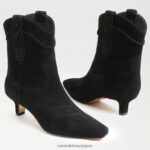 jp Sam Edelman 女性 タリンアンクルブーティ 黒いスエード 4NFV0P811 履物 - Image 7