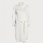 jp Sam Edelman 女性 タートルネックミニドレス 生成り 4NFV0P1145 衣服 - Image 4