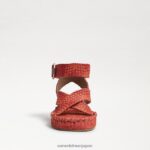jp Sam Edelman 女性 ダコタのプラットフォームサンダル 明るいポピー 4NFV0P580 履物 - Image 3