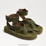 jp Sam Edelman 女性 ダコタのプラットフォームサンダル シダグリーン 4NFV0P581 履物