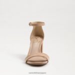 jp Sam Edelman 女性 ダニエラ ブロックヒール サンダル ベージュの赤面 4NFV0P306 履物 - Image 3