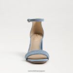 jp Sam Edelman 女性 ダニエラ ブロックヒール サンダル モントローズブルー 4NFV0P296 履物 - Image 3