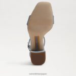 jp Sam Edelman 女性 ダニエラ ブロックヒール サンダル モントローズブルー 4NFV0P296 履物 - Image 6