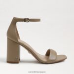 jp Sam Edelman 女性 ダニエラ ブロックヒール サンダル 柔らかいベージュの革 4NFV0P301 履物 - Image 2