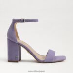 jp Sam Edelman 女性 ダニエラ ブロックヒール サンダル 紫のアイリス 4NFV0P307 履物 - Image 2