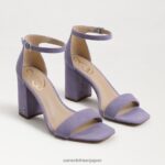 jp Sam Edelman 女性 ダニエラ ブロックヒール サンダル 紫のアイリス 4NFV0P307 履物