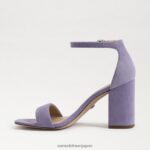 jp Sam Edelman 女性 ダニエラ ブロックヒール サンダル 紫のアイリス 4NFV0P307 履物 - Image 4