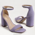 jp Sam Edelman 女性 ダニエラ ブロックヒール サンダル 紫のアイリス 4NFV0P307 履物 - Image 7