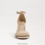 jp Sam Edelman 女性 ダニエラ ブロックヒール サンダル 自然 4NFV0P297 履物 - Image 3