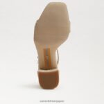 jp Sam Edelman 女性 ダニエラ ブロックヒール サンダル 自然 4NFV0P297 履物 - Image 6