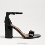 jp Sam Edelman 女性 ダニエラ ブロックヒール サンダル 黒 4NFV0P305 履物 - Image 2