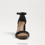 jp Sam Edelman 女性 ダニエラ ブロックヒール サンダル 黒 4NFV0P305 履物 - Image 3