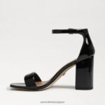 jp Sam Edelman 女性 ダニエラ ブロックヒール サンダル 黒 4NFV0P305 履物 - Image 4