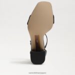 jp Sam Edelman 女性 ダニエラ ブロックヒール サンダル 黒 4NFV0P305 履物 - Image 6