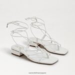 jp Sam Edelman 女性 ダフィーサンダル 明るい白い革 4NFV0P422 履物