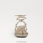 jp Sam Edelman 女性 ダフィーサンダル 金箔革 4NFV0P421 履物 - Image 3