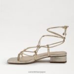 jp Sam Edelman 女性 ダフィーサンダル 金箔革 4NFV0P421 履物 - Image 4