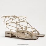 jp Sam Edelman 女性 ダフィーサンダル 金箔革 4NFV0P421 履物 - Image 7