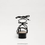 jp Sam Edelman 女性 ダフィーサンダル 黒い革 4NFV0P420 履物 - Image 5
