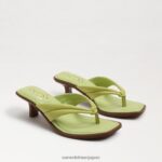 jp Sam Edelman 女性 ダフニー トング サンダル キウイレザー 4NFV0P710 履物