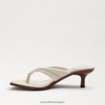 jp Sam Edelman 女性 ダフニー トング サンダル モダンなアイボリーレザー 4NFV0P709 履物 - Image 4