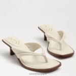 jp Sam Edelman 女性 ダフニー トング サンダル モダンなアイボリーレザー 4NFV0P709 履物 - Image 7