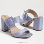 jp Sam Edelman 女性 ダルトン ヒール ミュール オルソブルー 4NFV0P564 履物 - Image 7