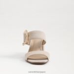 jp Sam Edelman 女性 ダルトン ヒール ミュール 砂 4NFV0P563 履物 - Image 3