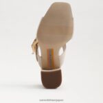 jp Sam Edelman 女性 ダルトン ヒール ミュール 砂 4NFV0P563 履物 - Image 6
