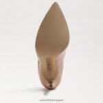 jp Sam Edelman 女性 ダンナ ポインテッドトゥ ヒール ベージュの赤面 4NFV0P412 履物 - Image 6
