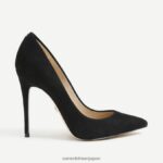 jp Sam Edelman 女性 ダンナ ポインテッドトゥ ヒール 黒いスエード 4NFV0P413 履物 - Image 2