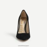 jp Sam Edelman 女性 ダンナ ポインテッドトゥ ヒール 黒いスエード 4NFV0P413 履物 - Image 3