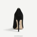 jp Sam Edelman 女性 ダンナ ポインテッドトゥ ヒール 黒いスエード 4NFV0P413 履物 - Image 5