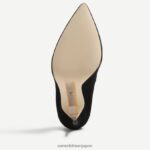 jp Sam Edelman 女性 ダンナ ポインテッドトゥ ヒール 黒いスエード 4NFV0P413 履物 - Image 6