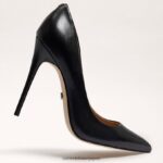 jp Sam Edelman 女性 ダンナ ポインテッドトゥ ヒール 黒い革 4NFV0P409 履物 - Image 7