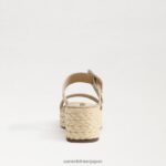 jp Sam Edelman 女性 チェイス エスパドリーユ ウェッジ サンダル 卵殻 4NFV0P200 履物 - Image 5
