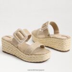 jp Sam Edelman 女性 チェイス エスパドリーユ ウェッジ サンダル 卵殻 4NFV0P200 履物 - Image 7