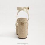 jp Sam Edelman 女性 ティビー プラットフォーム ヒール サンダル 洗ったレモン 4NFV0P438 履物 - Image 5